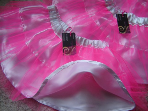 BELLA - tylová sukně na saténu růžová tyl tylová minisukně tylové sukně 