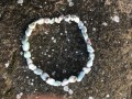 náramek: larimar - valouny