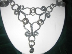 Romantický ocelový náhrdelník