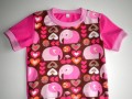 Růžové tričko se sloníky