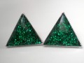 Křišťálové trojúhelníčky zelené