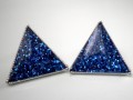 Křišťálové trojúhelníčky modré