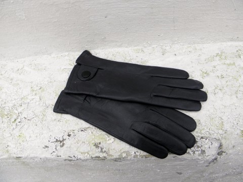 Tmavo šedé kožené pánské rukavice kožené šedé rukavice pánské 