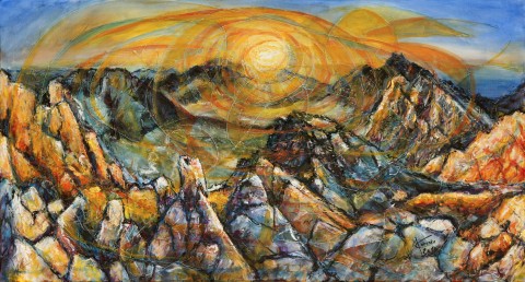 Farby Hôr obraz malba krajinka plátno art tatry artist umelec maliřství 