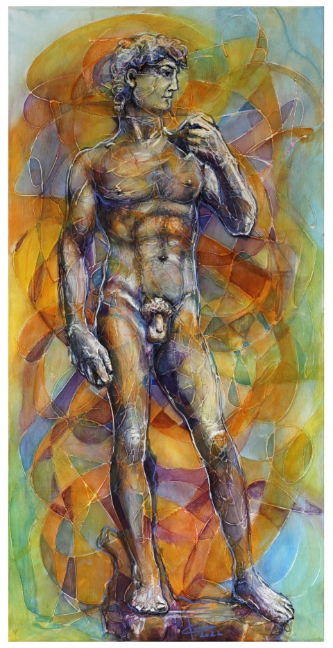 David moderní art michelangelo malíř dílo umnení david 