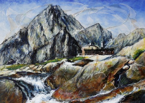 Téryho obraz malba chata umělecký umění expresionismus tatry exprese umnění dílo expresivní 