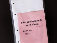 Karis blok A6 - č.4 barevná srdíčka