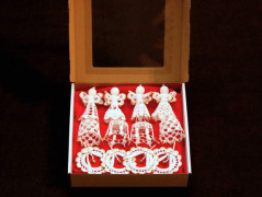 Kosm. taška č.3-modrošedá kostka