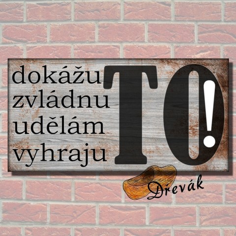 originální dřevěná cedule obrázek humor citát cedule 