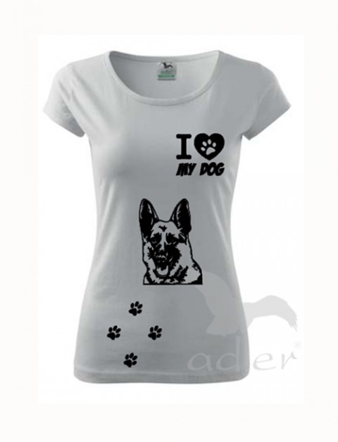 I love my dog - německý ovčák pes triko tričko 