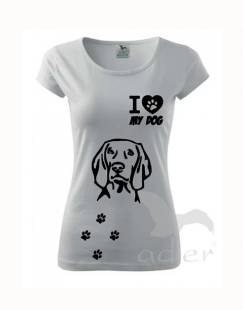 I love my dog - ohař pes triko tričko 