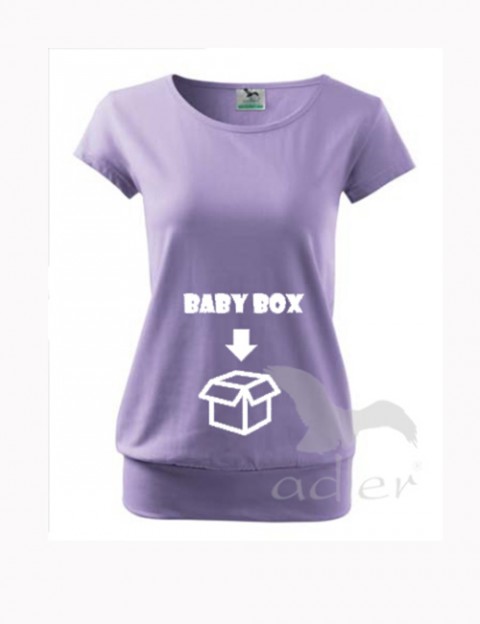 Baby box triko dítě tričko těhotenské bříško těhotenství břicho 
