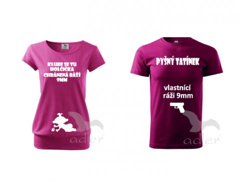 Pyšný tatínek triko dítě tričko duo pár těhotenské partnerství bříško těhotenství břicho 