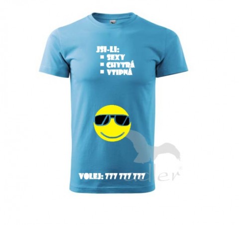 Seznamka pro muže smajlík triko tričko úsměv emoikona 