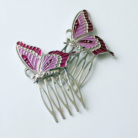 Motýl - hřebínek 1 kus dárek elegantní luxusní hřebínek modern 