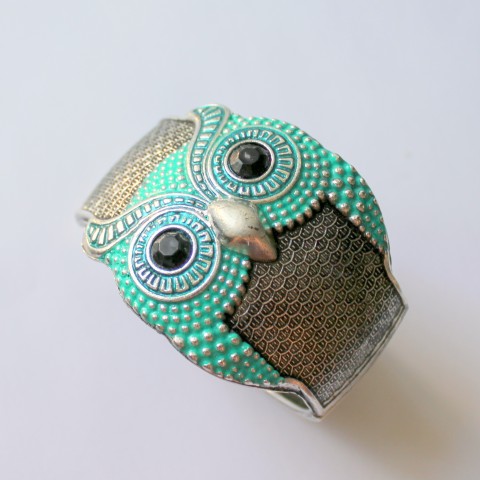 Moudrá sova - náramek šperk náramek originální dárek elegantní dámský 