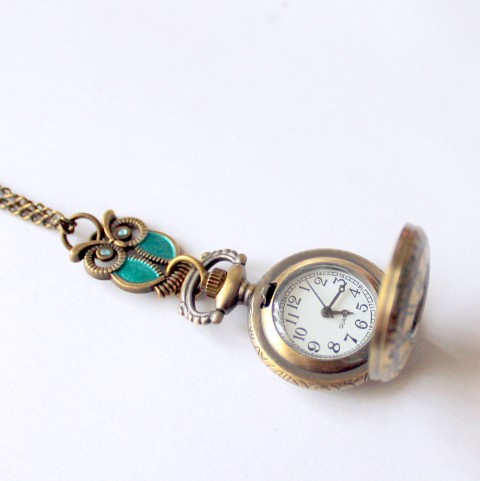 Bronzové hodinky náhrdelník originální korálky elegantní luxusní filigrán romantický mosazná exkluzivní exclusivní 