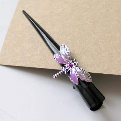 Luxusní velká kovová betka spona dárek květina moderní elegantní luxusní 