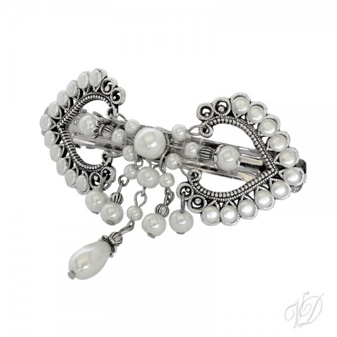 Spona 1110 šperk spona sponka šperky originální korálky elegantní krásné romantické visací ženské luxusní bižuterie sponky společenské společenská nápadné korálkové skleněné nápadité ruční práce perlové spony sponka do vlasů vyjímečné 