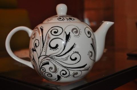 konvička pro uklidnění:-))) dekorace dárek čaj káva romantika ozdoba konev konvice 