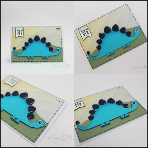 Dinosaurus dárek děti přání dinosaurus pravěk kluk scrapbook cardmaking scrapbooking gratulace přání pro děti 