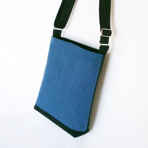 Crossbody ANNE kabelka riflovina jeans džíny crossbody jeansovina 
