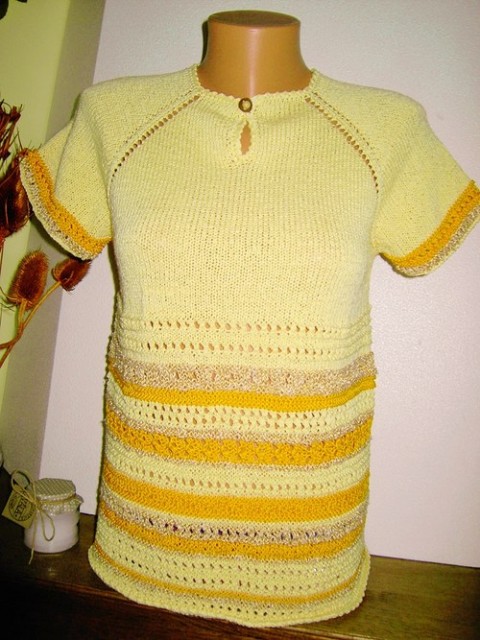 pletený svetřík,vel.40/42 oranžová podzim bavlna hnědá žlutá jaro top léto knoflík svetřík melír pro ženy pletený svetřík 