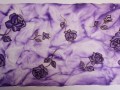 Ručně malovaná fialková šála