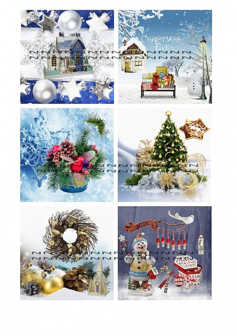 Vánoční bavlněné panely - výběr VS3 bavlněné panely 