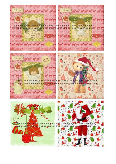Vánoční bavlněné panely - výběr VS9 bavlněné panely 