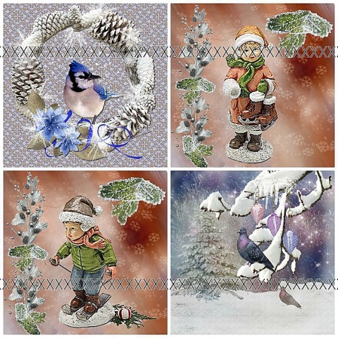 Vánoční bavlněné panely - výběr bavlněné panely 