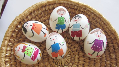 Kraslice -Rezervace děti malba malování jarní svátek jaro velikonoce vejce kraslice pro děti svátky výdutky 