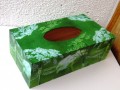 louka zelená krabička na kapesníky