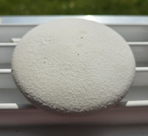 odlitý kamínek 8cm těžítko mandala sádra polotovar odlitek grunteka heliodur 