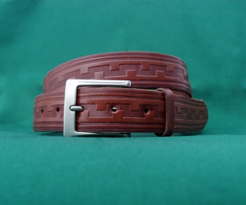 Opasek pánský vzorovaný dárek pásek opasek kožený elegantní oblek kožený opasek pánský opasek 