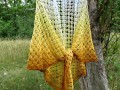 Sluneční paprsky - háčkovaný šátek