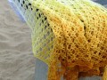 Sluneční paprsky - háčkovaný šátek