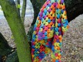 Háčkovaný šátek - multicolor