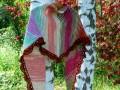 Pletený šátek - barevný podzim