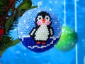 Vánoční ozdoba -  tučňáčci