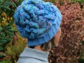 Pletená čepice - nebesky modrá