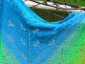 Háčkovaný šátek - vážky
