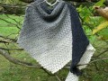 Háčkovaný šátek - hebká alpaka