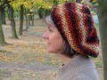 Pletený baret - dorezava