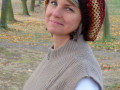 Pletený baret - dorezava