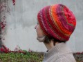 Pletená čepice - červený color