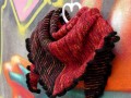 Pletený šátek - graffiti