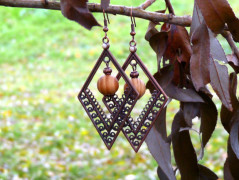 Náušnice - šípkové