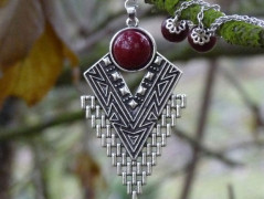 Náušnice - dračí onyx