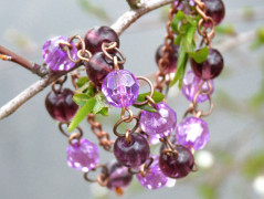 Náušnice - hvězdy na nebi (modré)